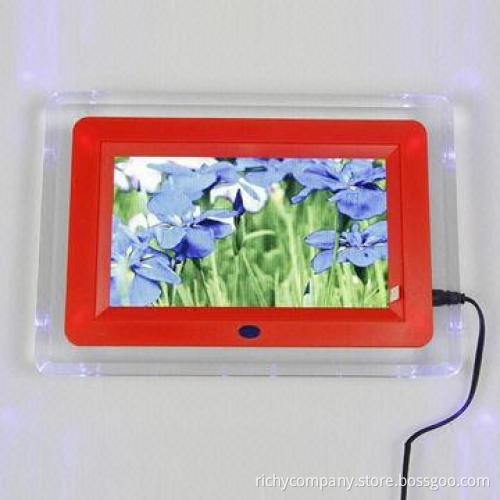 Digital photo frame, made of acrylic